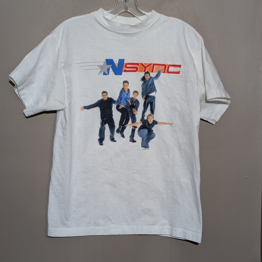 NSYNC Vintage Y2K Concert T-Shirt, Size:YouthXL Color:White